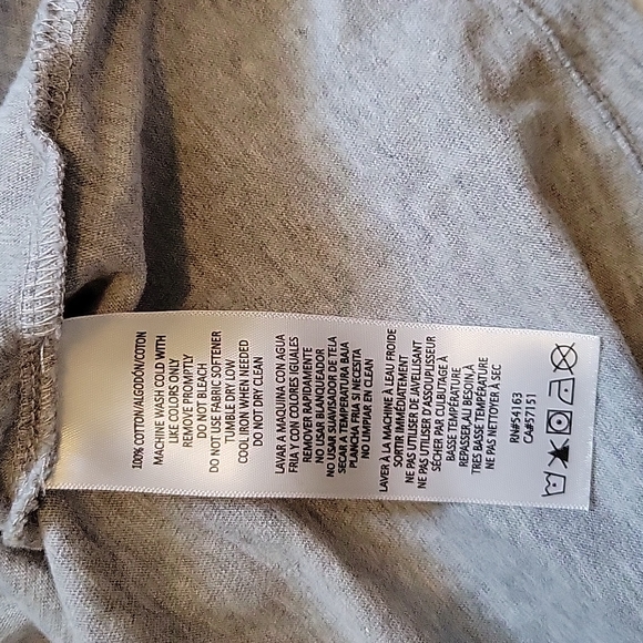 CALVIN KLEIN~ Short Sleeve Tunic, Grey, S - Picture 6 of 6